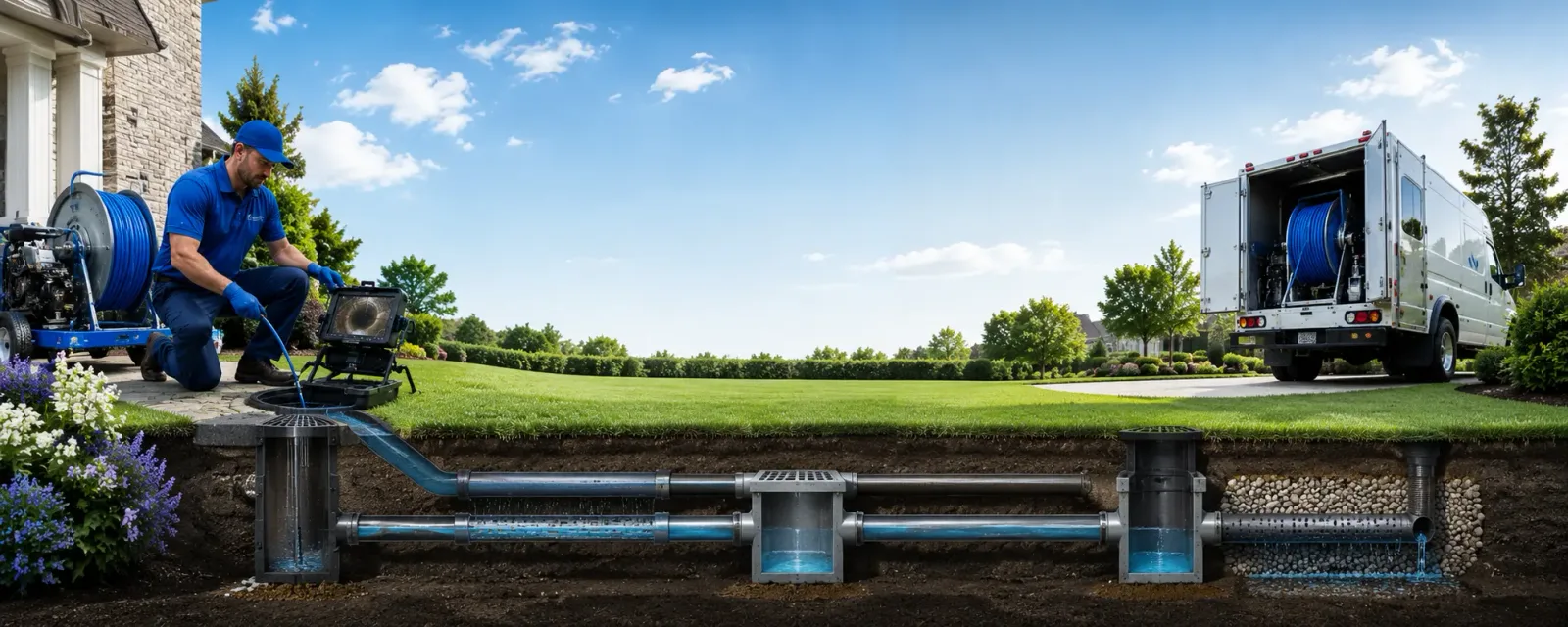 Outdoor drain cleaning information for Atwater, OH